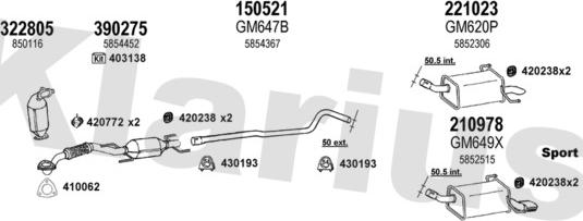 Klarius 391729E - Exhaust System car-mod.net