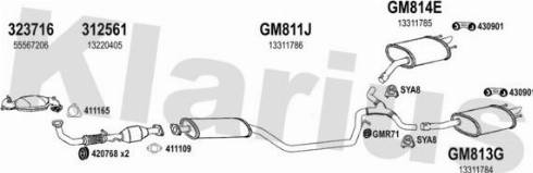 Klarius 392024U - Exhaust System car-mod.net