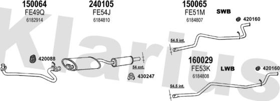 Klarius 361086E - Exhaust System car-mod.net
