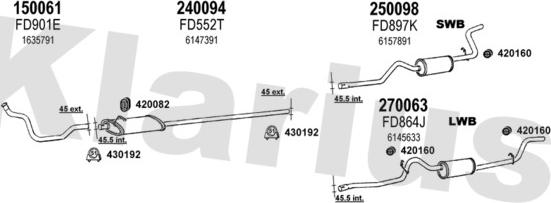Klarius 361076E - Exhaust System car-mod.net