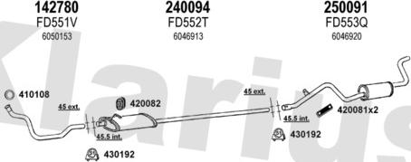 Klarius 361071E - Exhaust System car-mod.net
