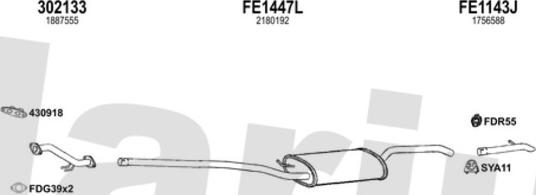 Klarius 362966U - Exhaust System car-mod.net