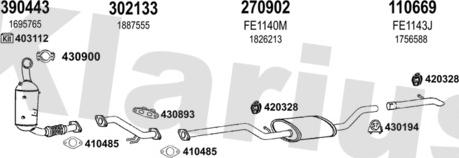 Klarius 362202E - Exhaust System car-mod.net