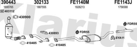 Klarius 362202U - Exhaust System car-mod.net