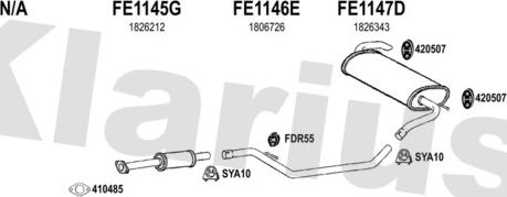 Klarius 362225U - Exhaust System car-mod.net