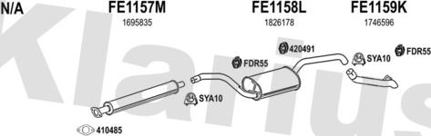 Klarius 362226U - Exhaust System car-mod.net