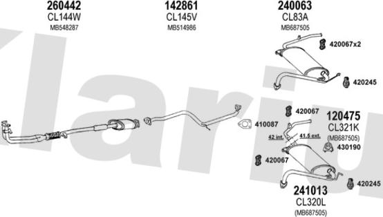 Klarius 210102E - Exhaust System car-mod.net