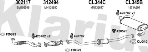 Klarius 210300U - Exhaust System car-mod.net