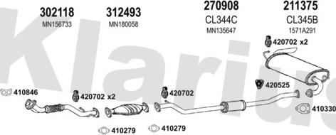 Klarius 210301E - Exhaust System car-mod.net
