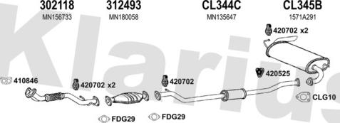 Klarius 210301U - Exhaust System car-mod.net