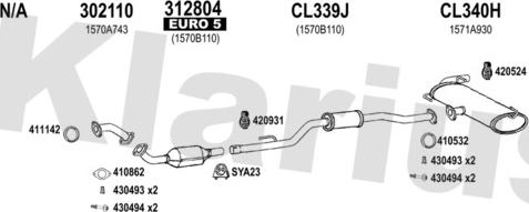 Klarius 210316U - Exhaust System car-mod.net