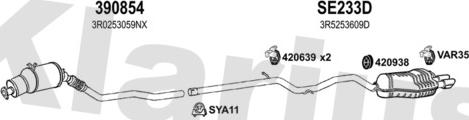 Klarius 790611U - Exhaust System car-mod.net