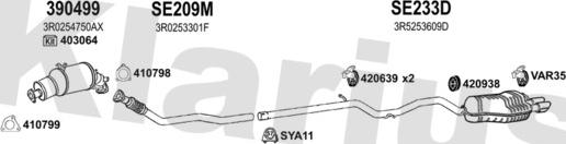 Klarius 790613U - Exhaust System car-mod.net