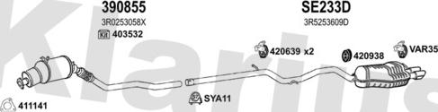 Klarius 790612U - Exhaust System car-mod.net