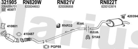 Klarius 720944U - Exhaust System car-mod.net
