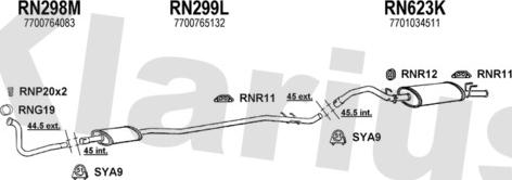 Klarius 720573U - Exhaust System car-mod.net