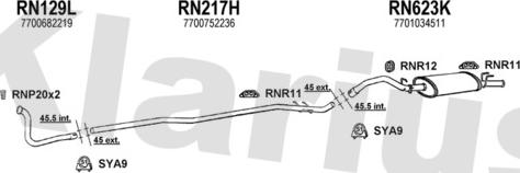Klarius 720572U - Exhaust System car-mod.net