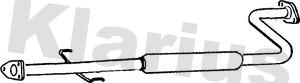 Klarius HA101B - Middle Silencer car-mod.net