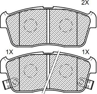 Klaxcar France 24156z - Brake Pad Set, disc brake car-mod.net
