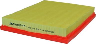 Klaxcar France FA080z - Engine Air Filter car-mod.net