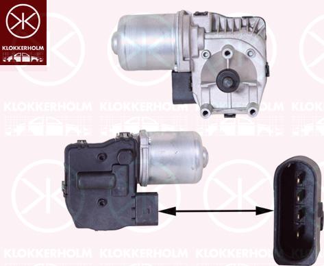 Klokkerholm 95243270 - Wiper Motor car-mod.net