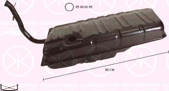 Klokkerholm 9526 018 - Fuel Tank car-mod.net
