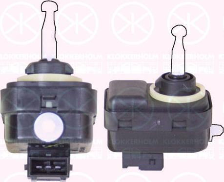 Klokkerholm 90210070 - Control, actuator, headlight range adjustment car-mod.net