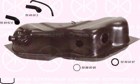 Klokkerholm 5049 016 - Fuel Tank car-mod.net