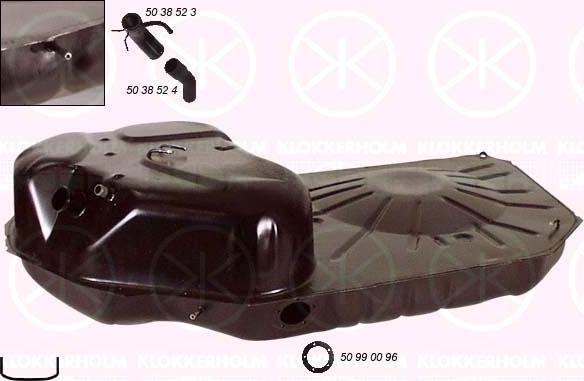 Klokkerholm 5038 007 - Fuel Tank car-mod.net