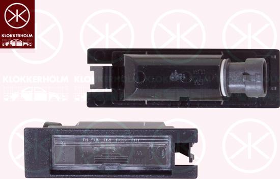 Klokkerholm 50230850 - Licence Plate Light car-mod.net