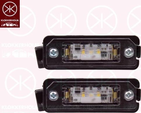 Klokkerholm 66130855 - Licence Plate Light car-mod.net