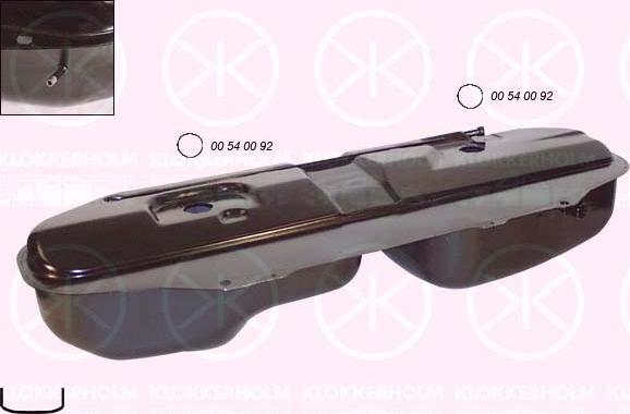 Klokkerholm 0054 007 - Fuel Tank car-mod.net