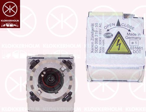 Klokkerholm 00310070A1 - Ignitor, gas discharge lamp car-mod.net