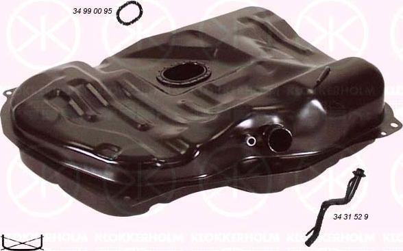 Klokkerholm 3431 008 - Fuel Tank car-mod.net