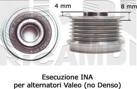 KM International FI12200 - Pulley, alternator, freewheel clutch car-mod.net