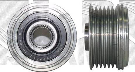 KM International FI23730 - Pulley, alternator, freewheel clutch car-mod.net