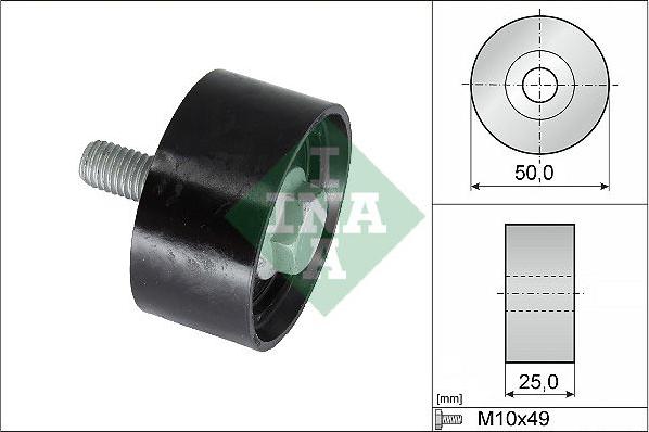 KM International FI27850 - Deflection / Guide Pulley, timing belt car-mod.net