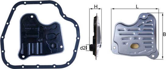 KNECHT HX 284D - Hydraulic Filter, automatic transmission car-mod.net