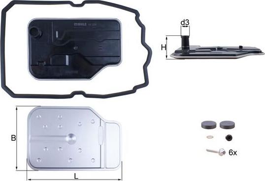 KNECHT HX 230 KIT - Hydraulic Filter, automatic transmission car-mod.net