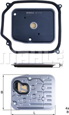 KNECHT HX 272D1 - Hydraulic Filter, automatic transmission car-mod.net
