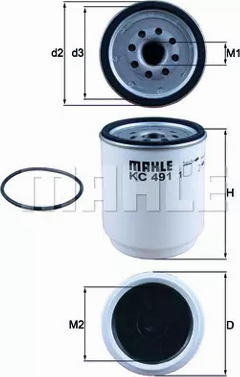 KNECHT KC 491D - Fuel filter car-mod.net