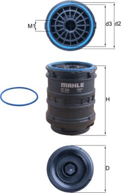 KNECHT KC 634D - Fuel filter car-mod.net