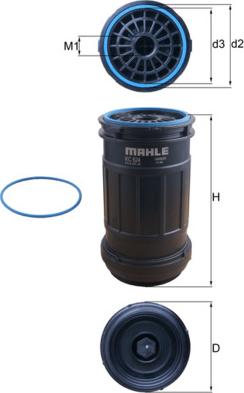 KNECHT KC 624D - Fuel filter car-mod.net