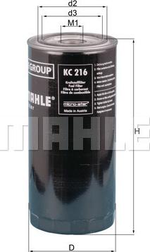KNECHT KC 216 - Fuel filter car-mod.net