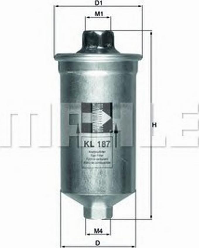 KNECHT KL 187 - Fuel filter car-mod.net