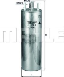 KNECHT KL 229/4 - Fuel filter car-mod.net