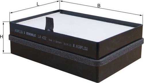 KNECHT LA 432 - Filter, interior air car-mod.net