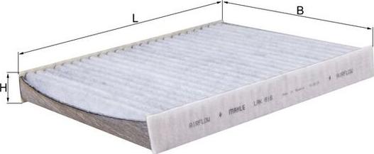 KNECHT LAK 816 - Filter, interior air car-mod.net