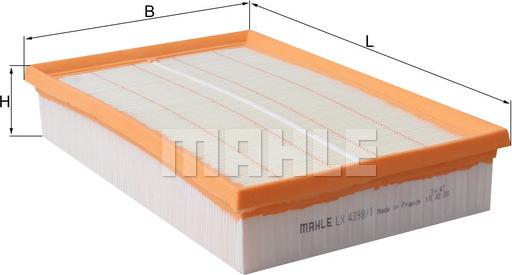KNECHT LX 4398/1 - Engine Air Filter car-mod.net