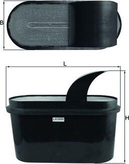 KNECHT LX 3555 - Engine Air Filter car-mod.net
